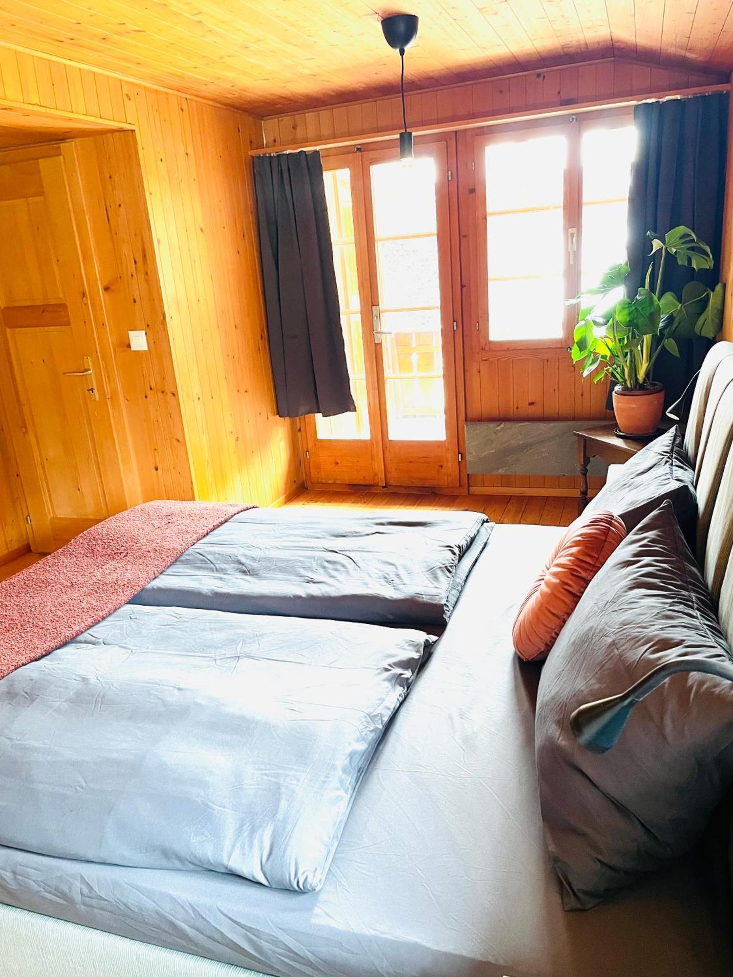Lovely & Great Equipped Wooden Alp Chalet Flat 坎德施泰格 外观 照片