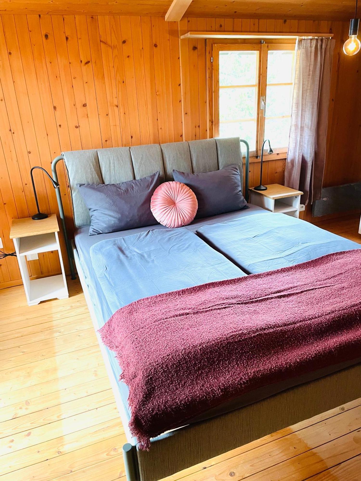 Lovely & Great Equipped Wooden Alp Chalet Flat 坎德施泰格 外观 照片