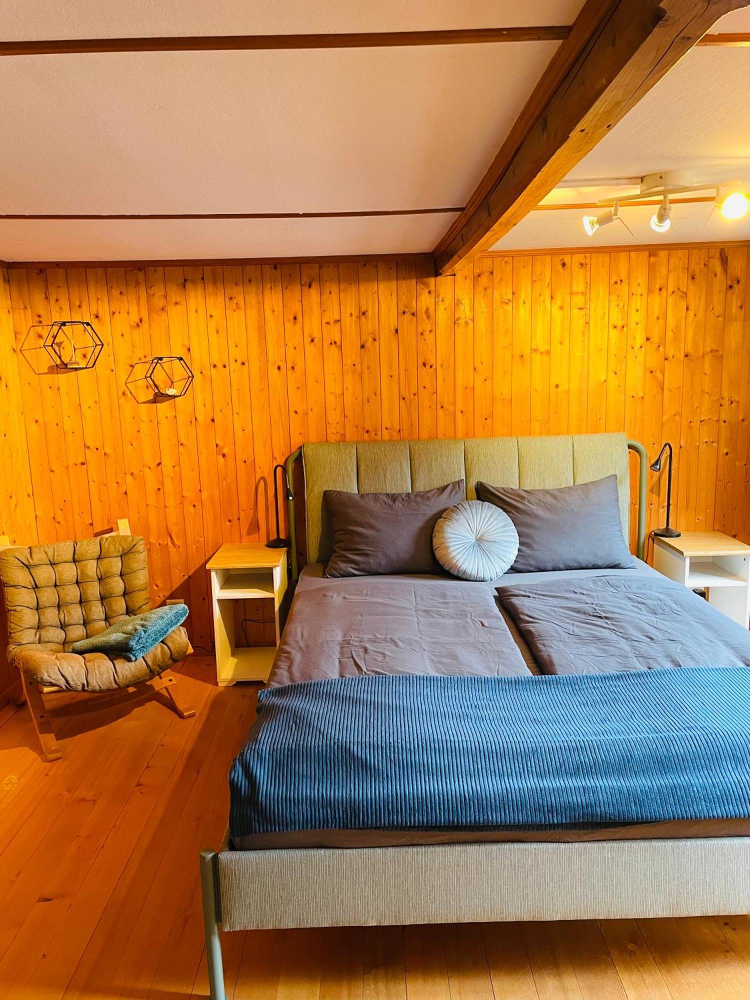Lovely & Great Equipped Wooden Alp Chalet Flat 坎德施泰格 外观 照片
