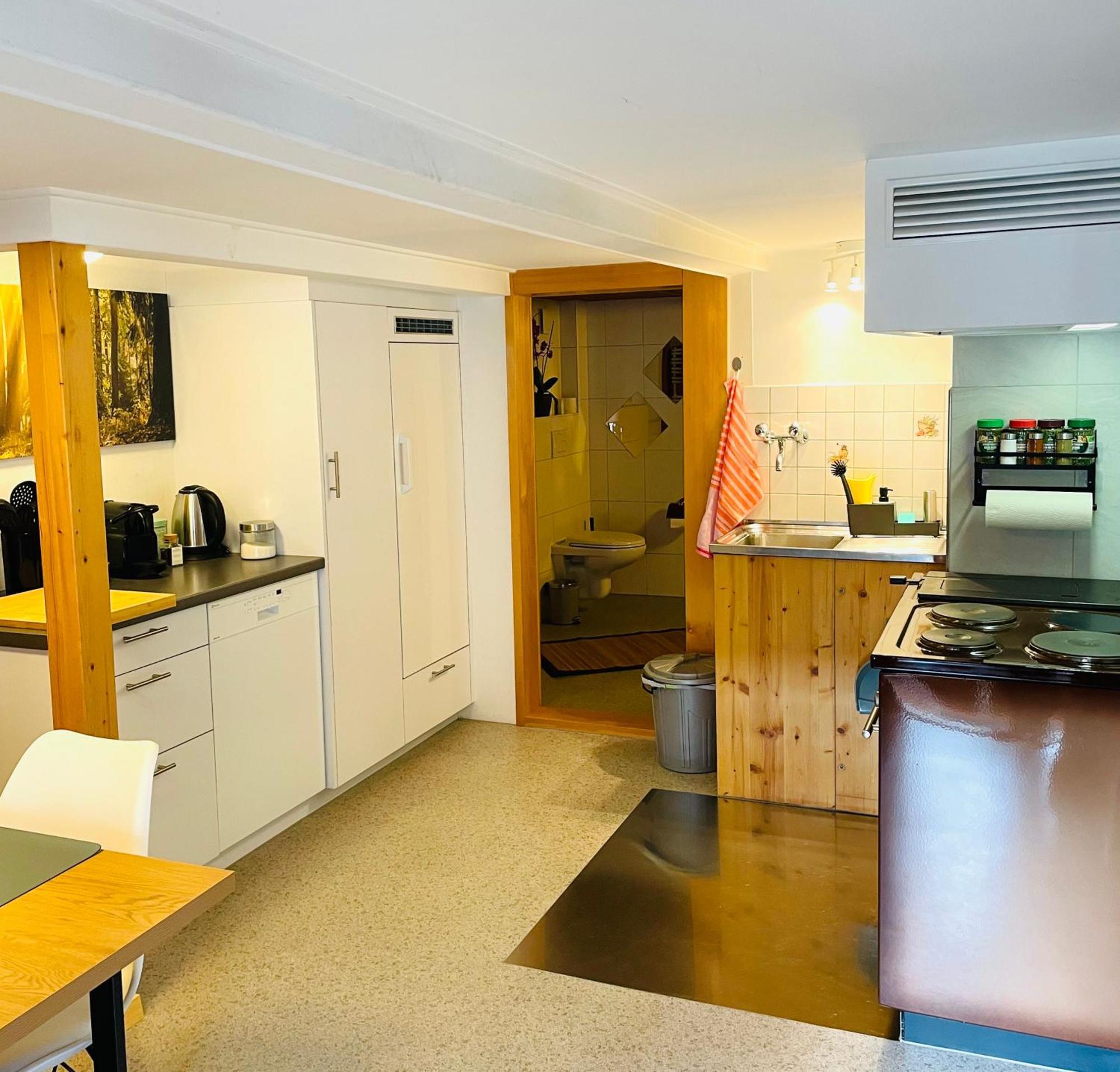 Lovely & Great Equipped Wooden Alp Chalet Flat 坎德施泰格 外观 照片